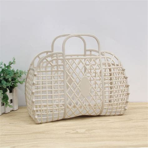 Mesh Foldable Summer Hollow Home Organizer Women Bath Basket Laundry