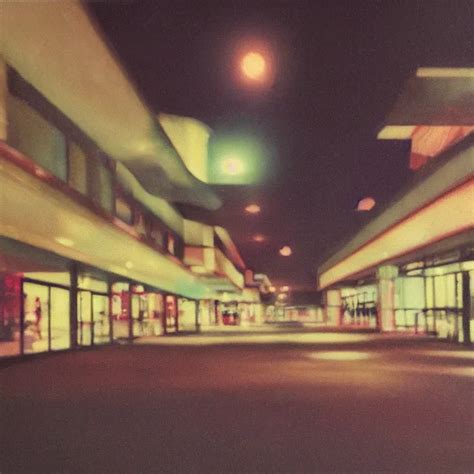 Liminal Polaroid Of A Retro Mall At Night Art By Stable Diffusion