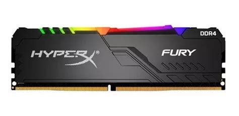 Memoria Ram Fury Ddr Rgb Gamer Color Negro Gb Hyperx