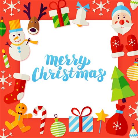 Merry Christmas Paper Concept Stock Vector Illustration Of December