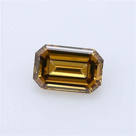 2 24 Carat Fancy Dark Yellowish Brown Diamond Emerald Shape VS2