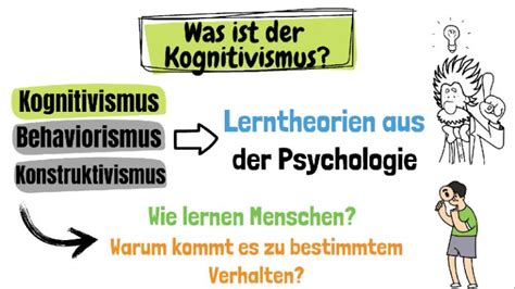 Kognitivismus Kognitivistische Lerntheorien Einfach Erkl Rt