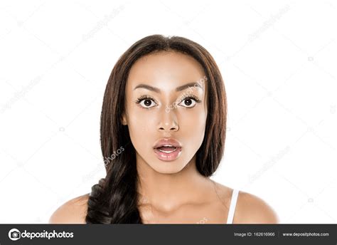 Shocked African American Woman — Stock Photo © Ivanchernichkin 162616966