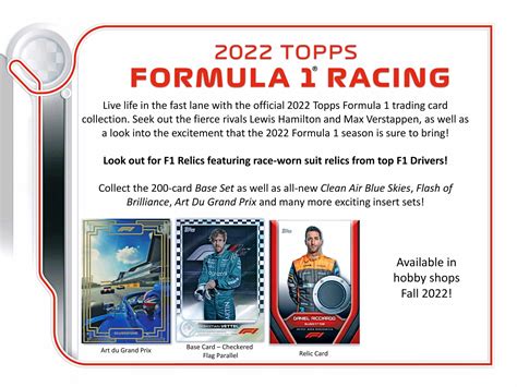 Topps Formula Flagship Racing Cards