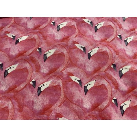 Tissu en coton Flamants roses au cinéma