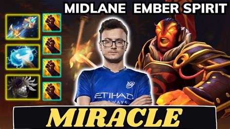 Miracle Ember Spirit Midlane Miracle Perspective Full Match Dota