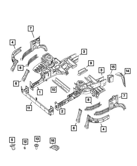 68531874AA Front Bumper Reinforcement 2014 2024 Ram Mopar Wholesale