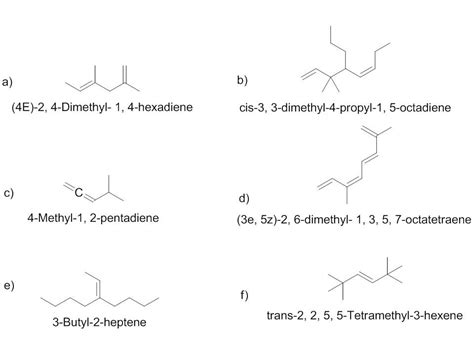 Solved Draw Structures Corresponding To The Following Systematic