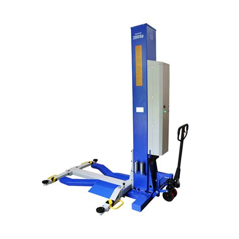 As Dc Battery Operated Mobile Single Post Vehicle Lift Automotech