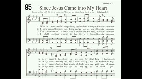 95 Since Jesus Came Into My Heart Hymn Alto Practice Guide Youtube