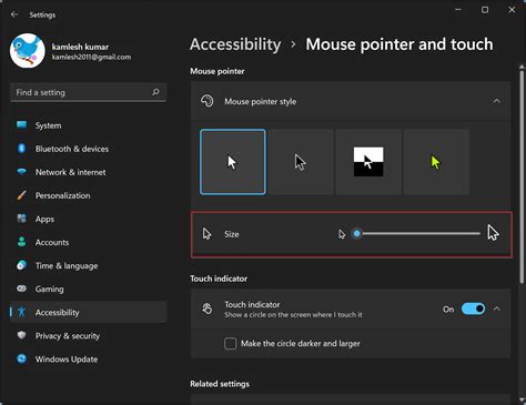 How To Change Mouse Pointer Cursor Color And Size In Windows 11