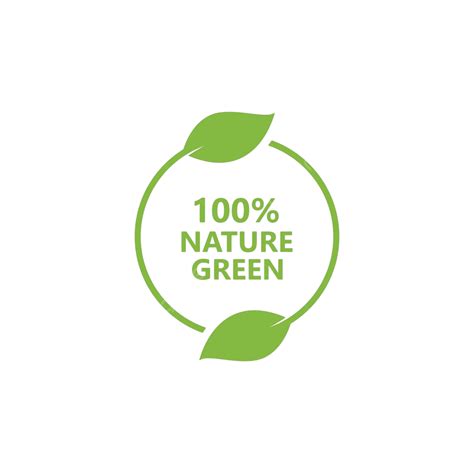 Folha Verde Natureza Logotipo Ecologia Imagem Vetorial Conceito Símbolo