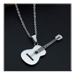 Personalized Guitar Necklace Necklaces Groomsmen Gifts For Him Dad