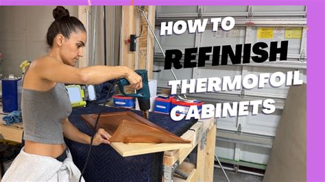 How To Refinish Thermofoil Cabinets Youtube