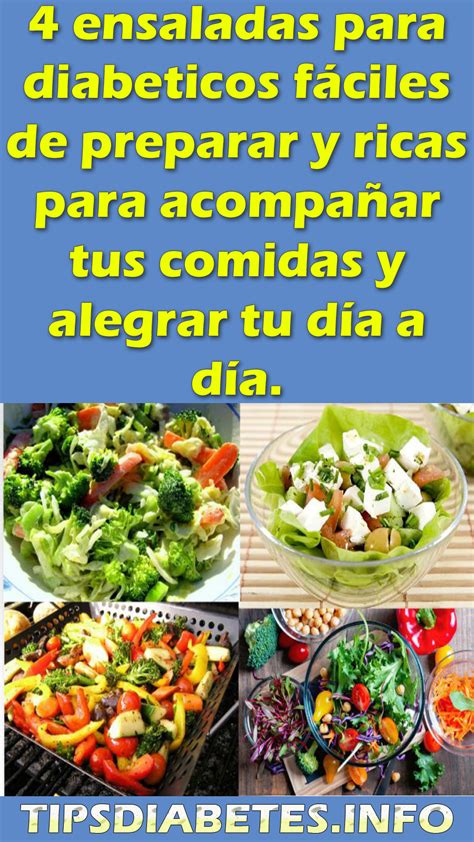 4 ensaladas para diabeticos fáciles de preparar y ricas para acompañar