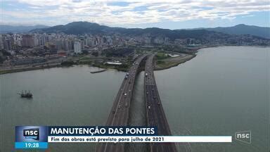 NSC Notícias SC Governador faz vistoria nas obras das pontes Pedro