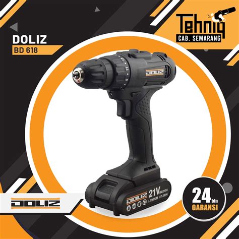 Jual Mesin Bor Baterai Bor Tangan Tanpa Kabel DOLIZ BD618 Cordless