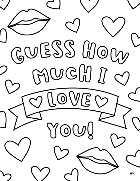 Love And I Love You Coloring Pages Free Printables Printabulls