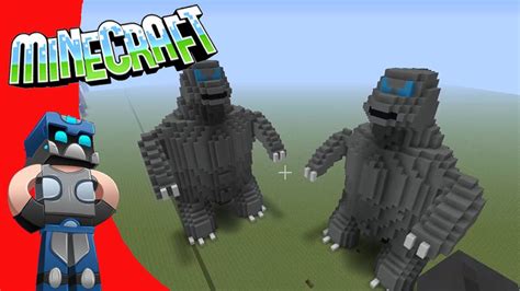 GodZilla 3D Minecraft Tutorial / Como hacer a Godzilla Pixel Art ...