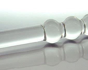 Medium Glass Curved G Spot Baller Probe Dildo Sex Toy Etsy