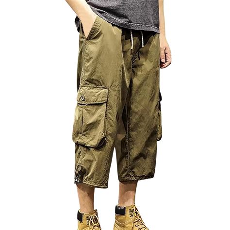 YiHWEI Trendy 2024 Men S Cargo Pants Baggy Fit Mens Casual Waist Color