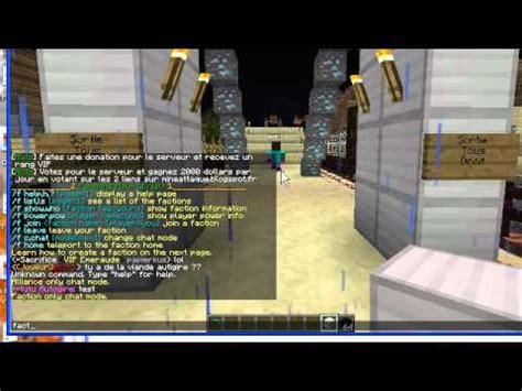 Tuto Minecraft Factions Comment Envoyer Des Messages En Clan Et En