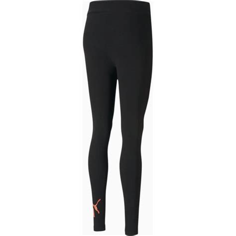 Legginsy Damskie Ess Logo Puma Czarne Pomara Czowe Sport Shop Pl