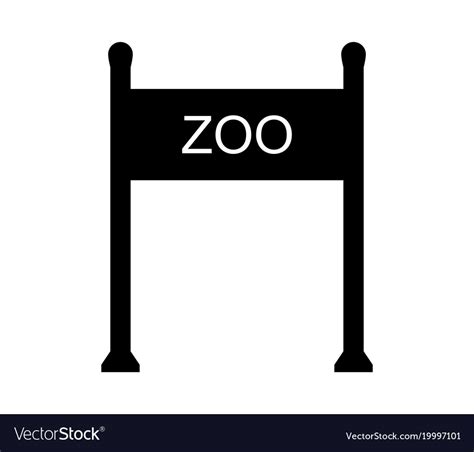 Zoo gate icon Royalty Free Vector Image - VectorStock