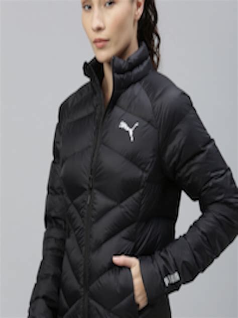 Buy Puma Women Black Solid Pwrwarm Packlite 600 Puffer Jacket Jackets