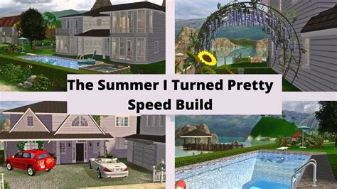 Sims 2 Speed Build The Summer I Turned Pretty Exterior Sims 2 Beach House Youtube