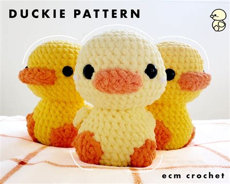 Crochet Duck Pattern Amigurumi Duck Pattern Duck Plush Pattern Duckie