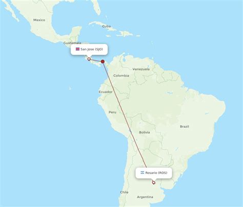 Flights From San Jose To Rosario Sjo To Ros Flight Routes