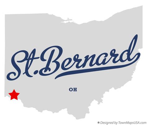 Map Of Stbernard Oh Ohio