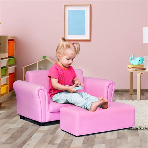 Costway Cozy Pink Armchair For Childs And Toddlers Kids Lounge Sofa