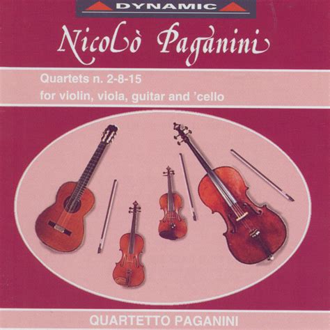 Nicolo Paganini Quartets N For Violin Viola Guitar And Cello