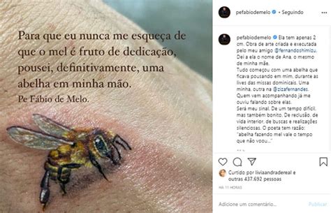 Padre F Bio De Melo Faz Primeira Tatuagem Quem Quem News