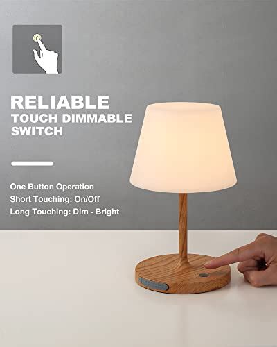 Weilailux Outdoor Battery Operated Table Lamp Waterproof Mah