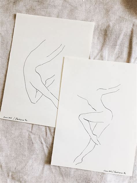 Abstract Printable Art Minimalism Line Drawing от Junexvistudio Line