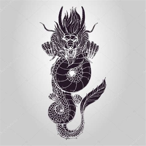 Dragon vector logo Stock Vector Image by ©ilovecoffeedesign #115221462