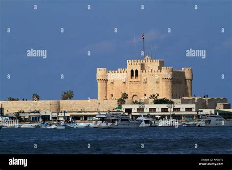 The Citadel of Alexandria in Egypt Stock Photo - Alamy