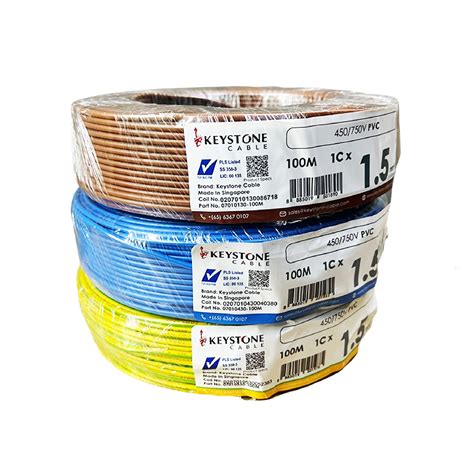 keystone pvc insulated  sheathed cable mm mm  metres