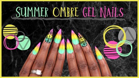 Summer Ombre Gel Nails Patrice Nailed It YouTube