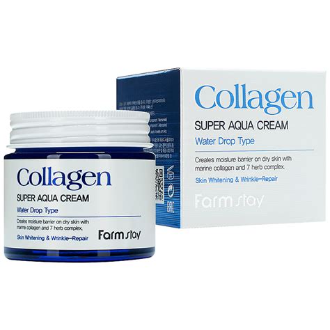 FARMSTAY Крем для лица суперувлажняющий с коллагеном Collagen Super ...