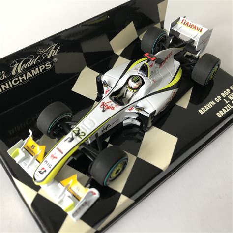 2009 Jenson Button Brawn Gp Bgp001 Brazil Gp 143 Minichamps F1