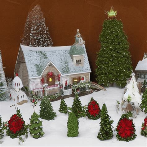 Beautiful Christmas Village Scenery · Creative Fabrica