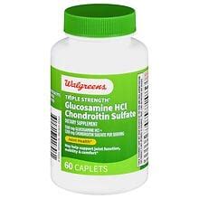 Walgreens Triple Strength Glucosamine HCl Chondroitin Sulfate Caplets