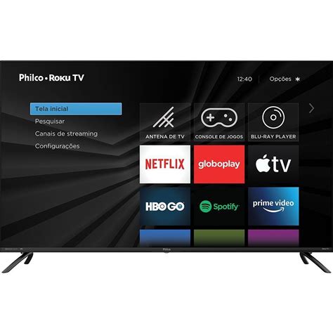 Smart TV Roku 50 Philco Led UHD 4K PTV50RCG70BL Wi Fi 4 HDMI 2 USB E