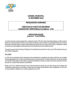 Calaméo 09 NOTICE PROJETDELIB Création Du Poste CTG