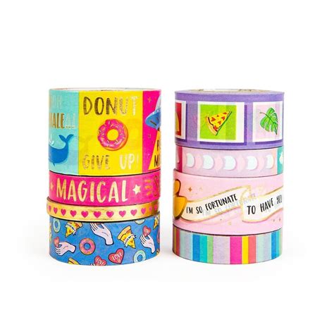 Modern Pop Fortune Cookie Washi Tape Tube By Recollections 536167 NEW