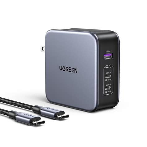 UGREEN USB C Charger 140W, 3 in 1 Fast GaN Charger with 240W USB C ...